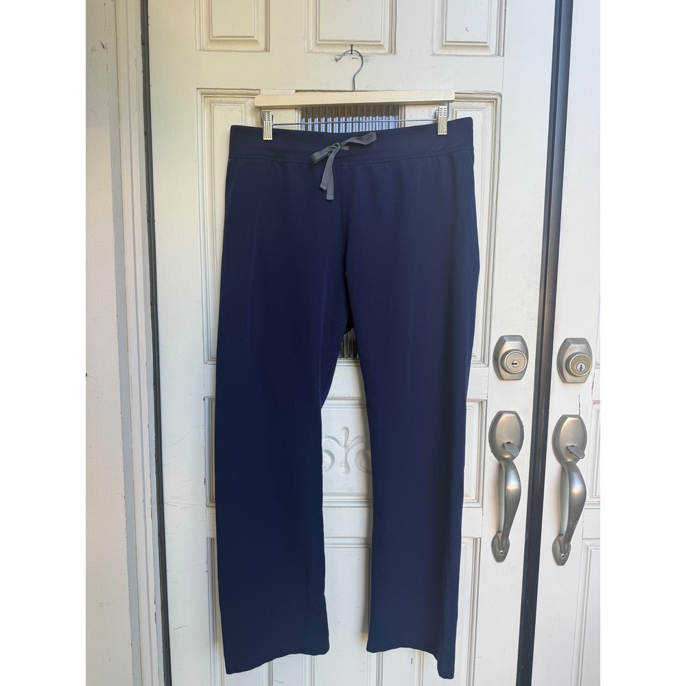 FIGS Livingston Navy Blue Scrub Pants Womens Straight Leg Size Large